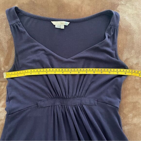 Boden Empire Waist Jersey Maxi Dress Navy Sleeveless Size 8L Read Description! - Picture 9 of 14